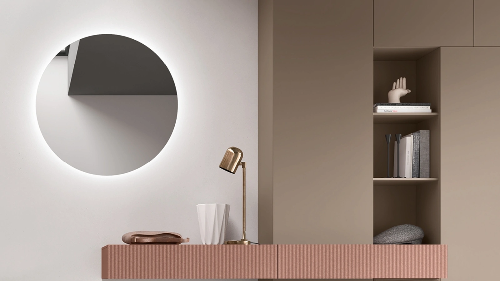 Specchiera con Led Tonda di Maronese