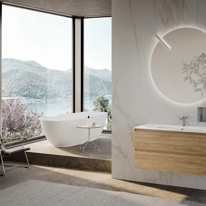 Mobile da Bagno sospeso Block System Picasso C25 di Baxar
