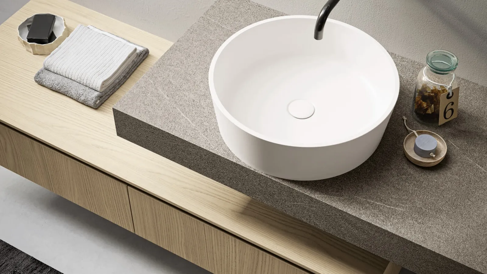 Mobile da Bagno sospeso Sistema Gola 08 di Puntotre