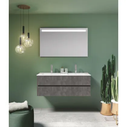 Mobile da Bagno sospeso in laminato Up & Down 06 di Puntotre