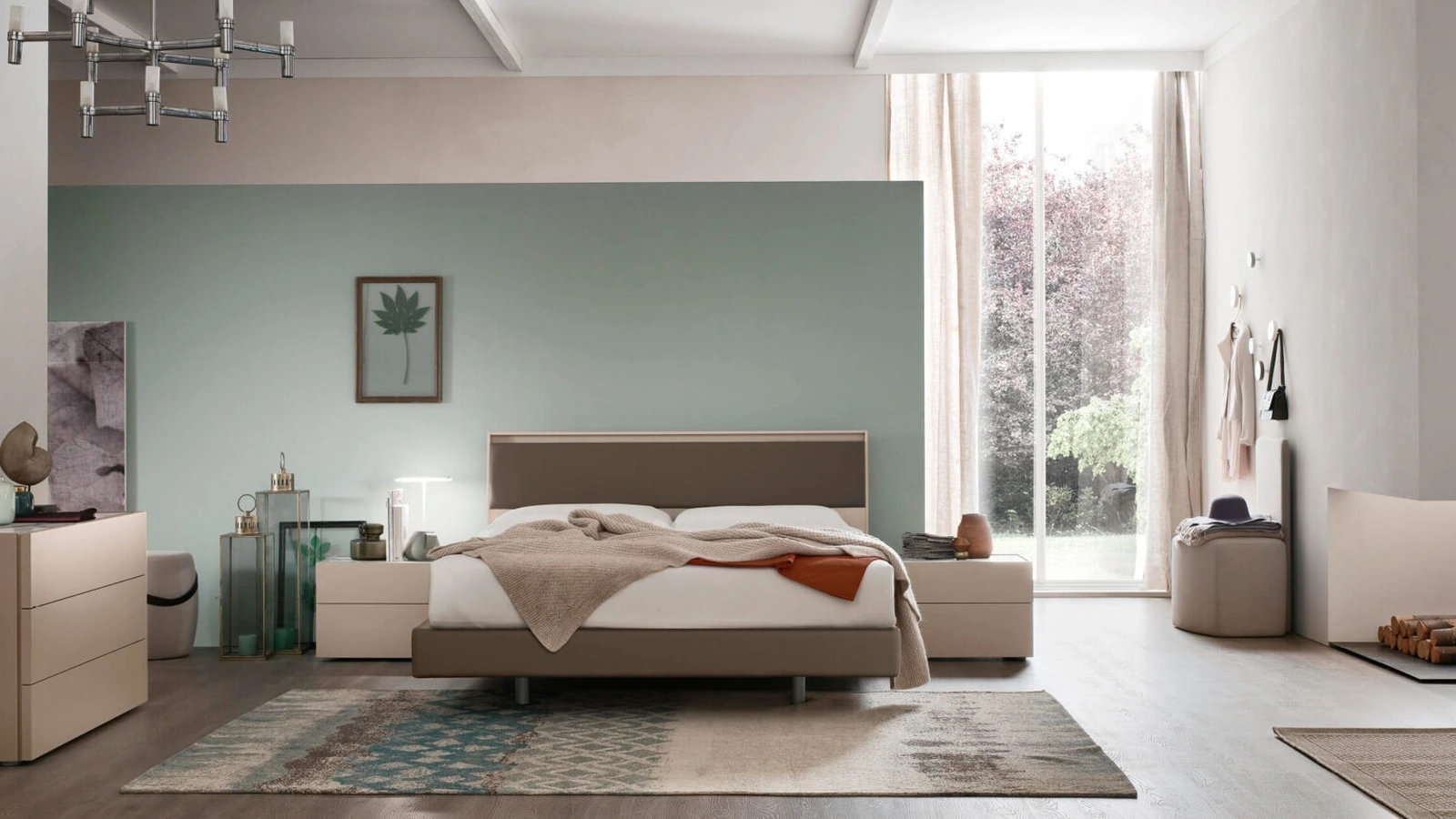 Letto con testiera Aida di Maronese