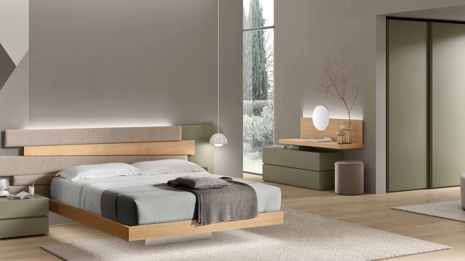 Letto in legno Scudo di Maronese