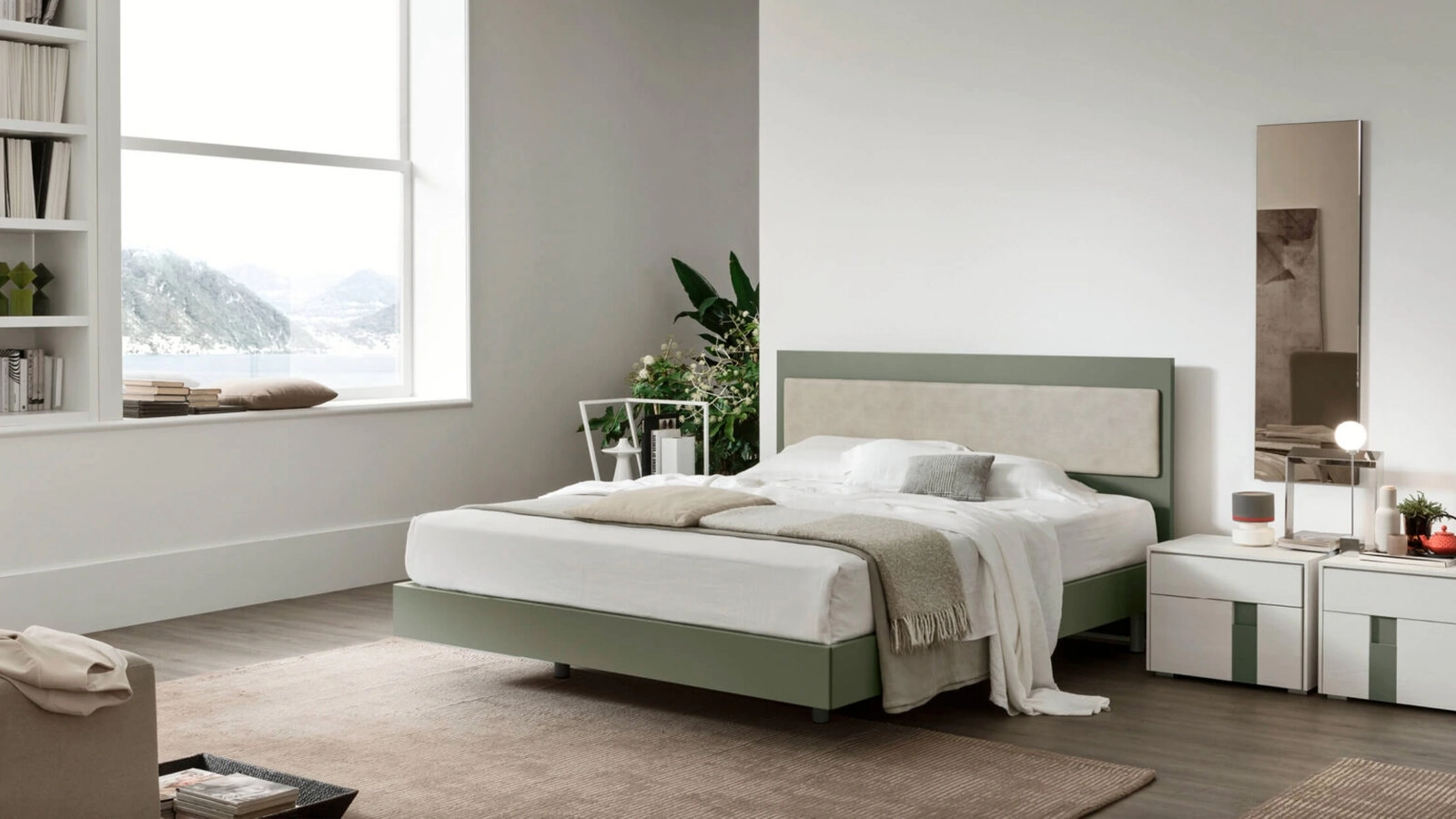 Letto con testiera Sky di Maronese