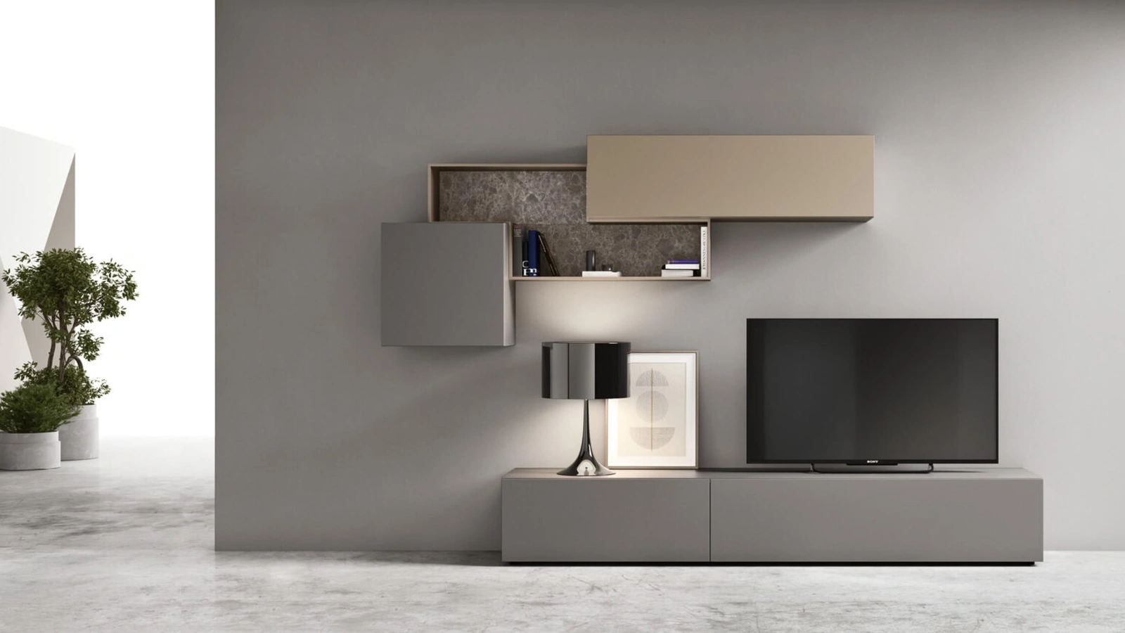 Mobile Porta Tv a terra sm2372 di Maronese