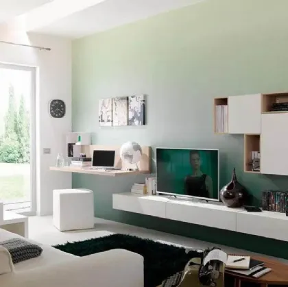 Parete attrezzata moderna sospesa LV116 di Moretti Compact