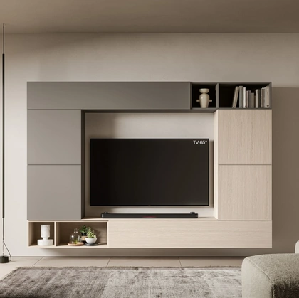 Parete Attrezzata Pratico PTG453 di SantaLucia