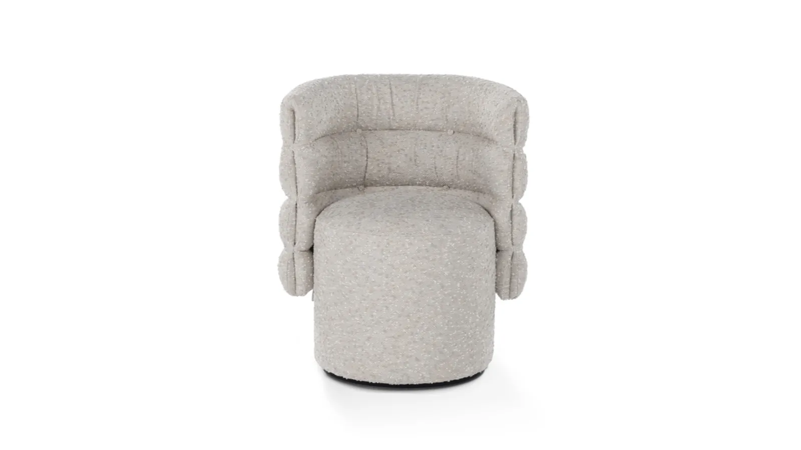 Poltroncina di design in tessuto imbottito Lady G di Calia