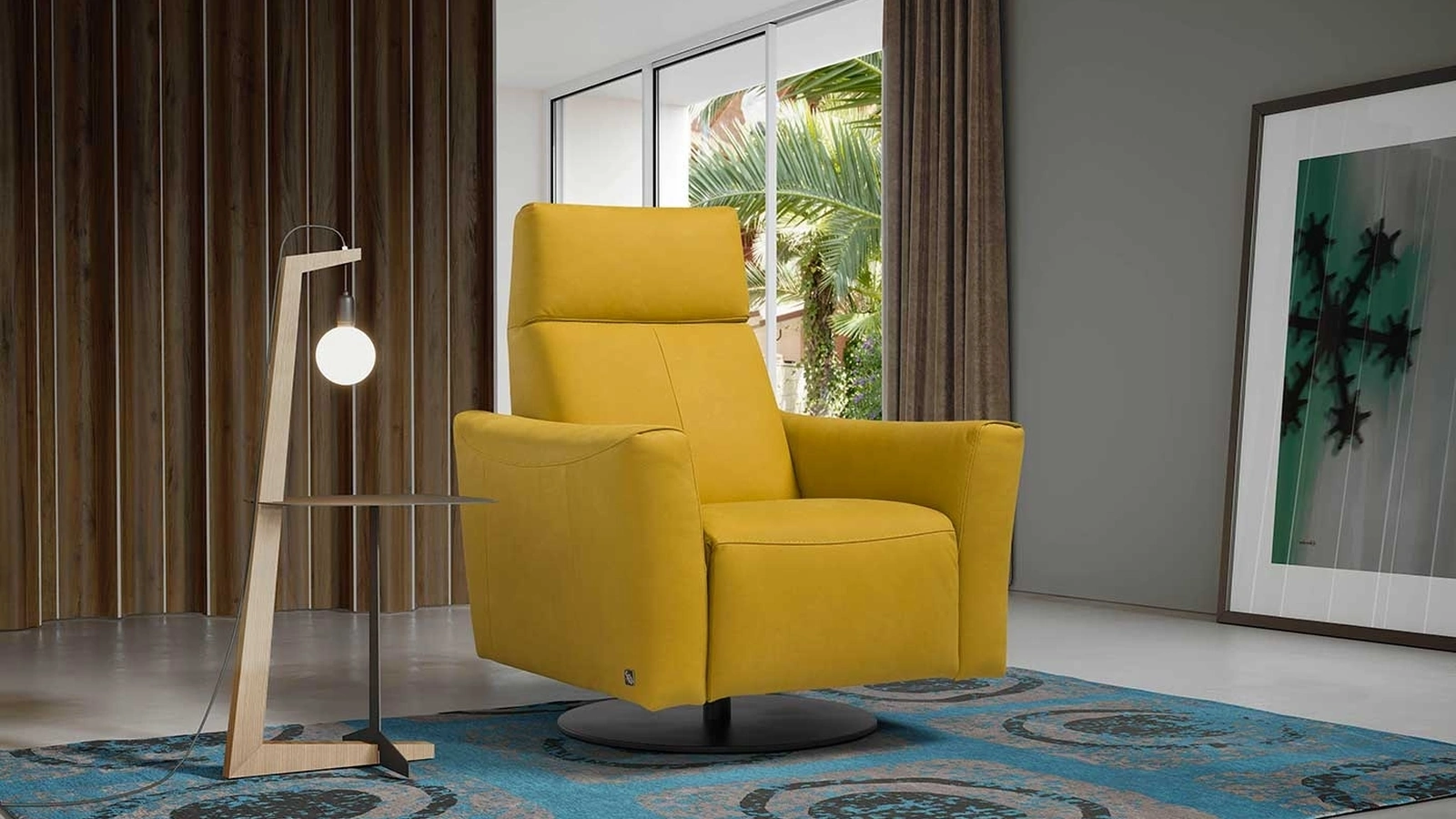 Poltrona relax in microfibra Blues di Egoitaliano