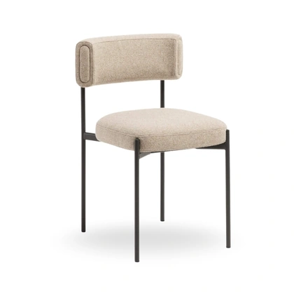 Sedia Amelie in tessuto imbottito di Midj