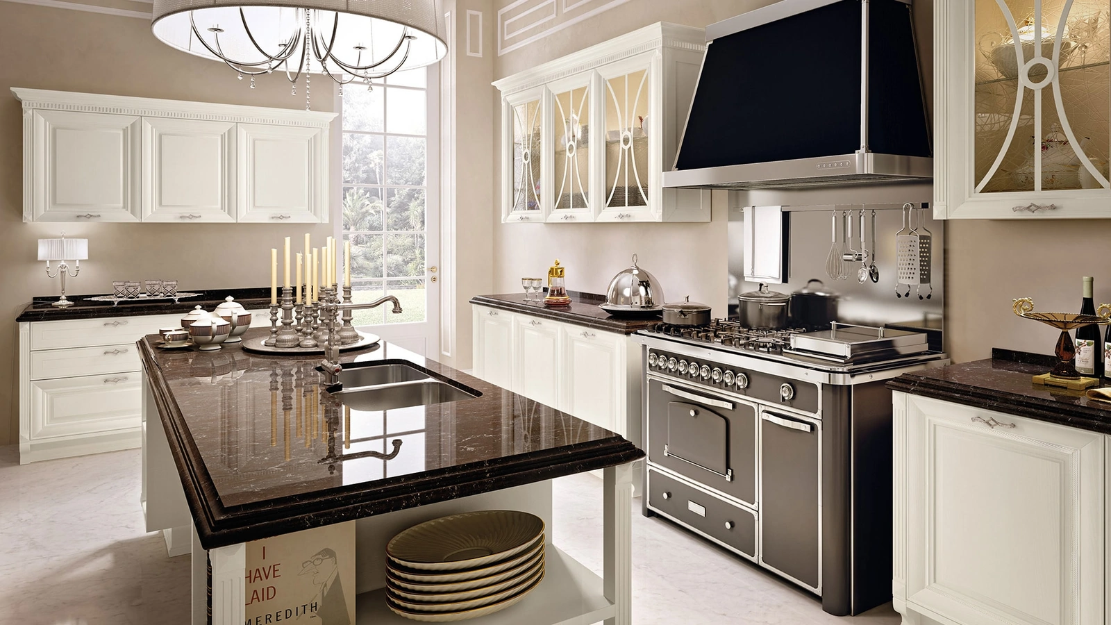 Cucina Classica con isola Pantheon 11 di Lube