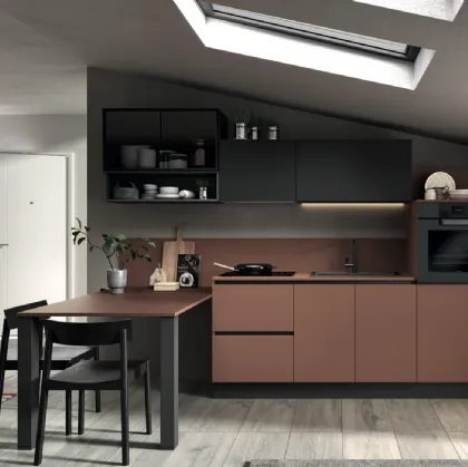 Cucina Moderna con penisola Azimut 03 di Essebi
