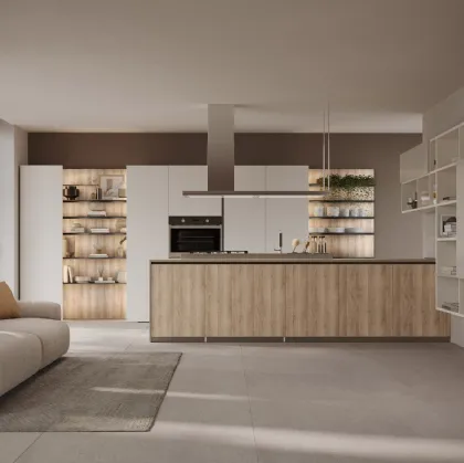 Cucina Moderna con penisola Immagina 07 di Lube