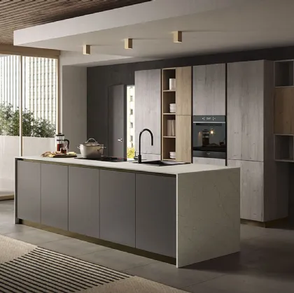 Cucina Moderna con isola Just24 01 di Essebi