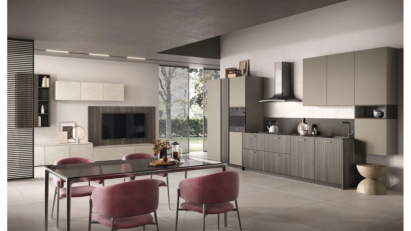 Cucina Moderna lineare Just24 02 di Essebi