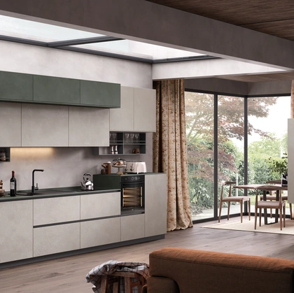 Cucina lineare Moderna Materia 01 di Essebi