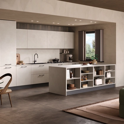 Cucina Moderna con penisola Materia 05 di Essebi
