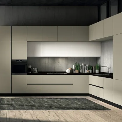 Cucina Moderna angolare Seta 06 di Essebi