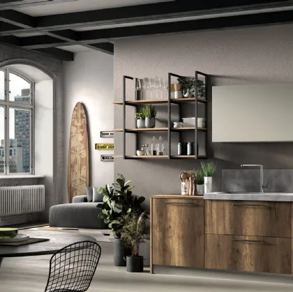 Cucina Moderna lineare Seta 08 di Essebi